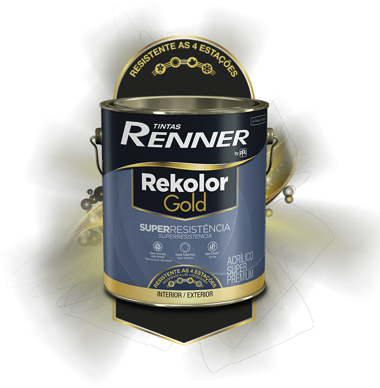 Tintas Renner - A Rekolor Gold Super Resistência possui